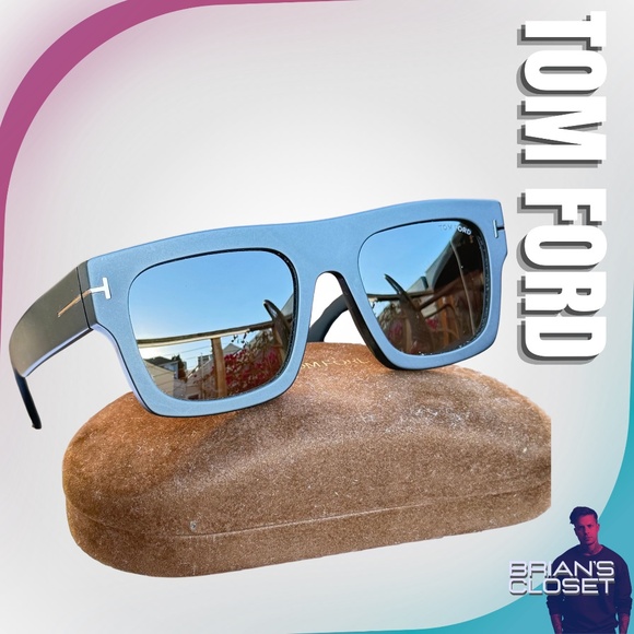 TOM FORD Fausto Thick Acetate Sunglasses - Black - Picture 8 of 16